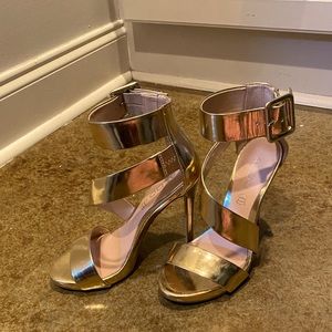 Gold heels